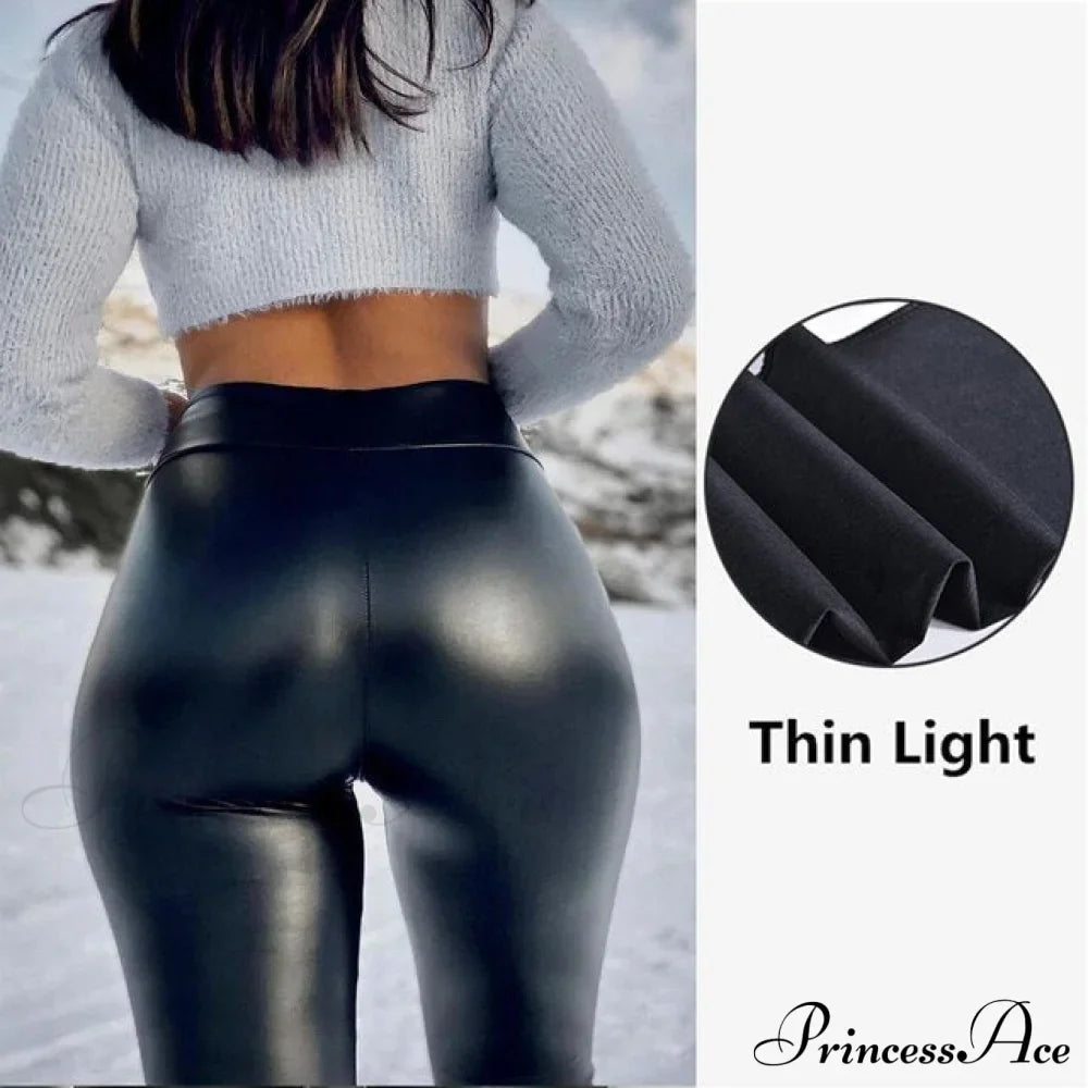 High Waist Trousers Slim Legging