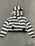 Hip-Hop Double-Layered Hood Graphic Print  Hoodie