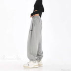 Hip Hop Letter Drawstring Jogging Pants
