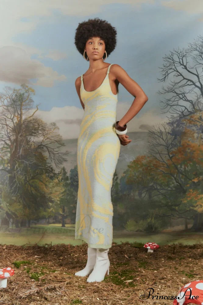 Hockney Elegant Midi Dress