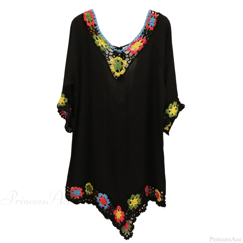 Hollow Out Crochet Bikini Cover Up