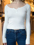 Hollow Out Pink Long Sleeve Sexy Slim Top Knit Top