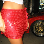 Hollow Out Sequined Party Skirt