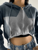 Hooded Solid Color Trendy Casual Sweatshirt Dress