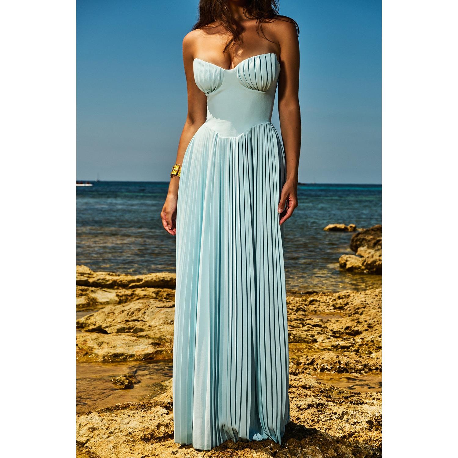 Alma Premium Long Dress with Corset Chic Silhouette Collection