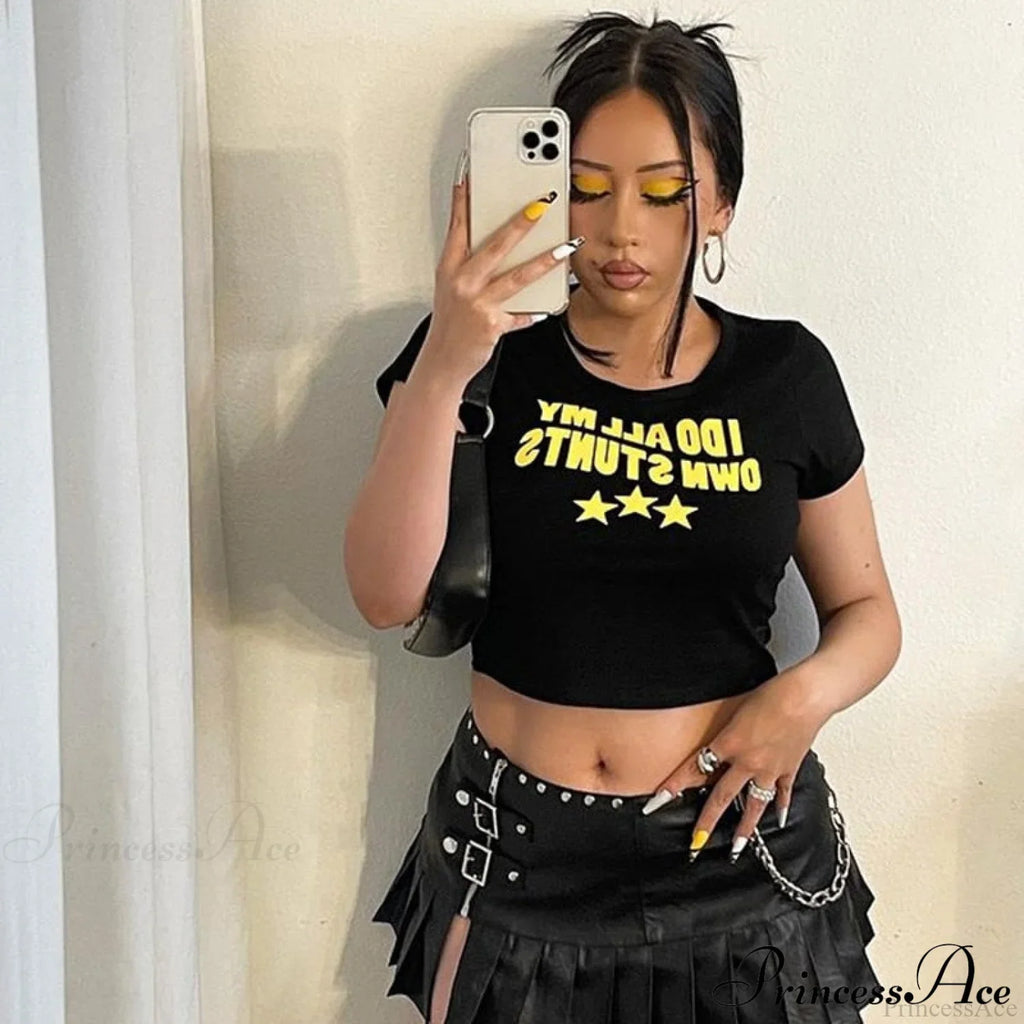 I do My Charming Own Stunts Graphic Tee