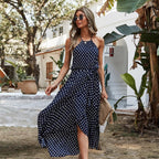 Clarisa Timeless Fashionable Summer Dress with Polka Dots Designer Edit