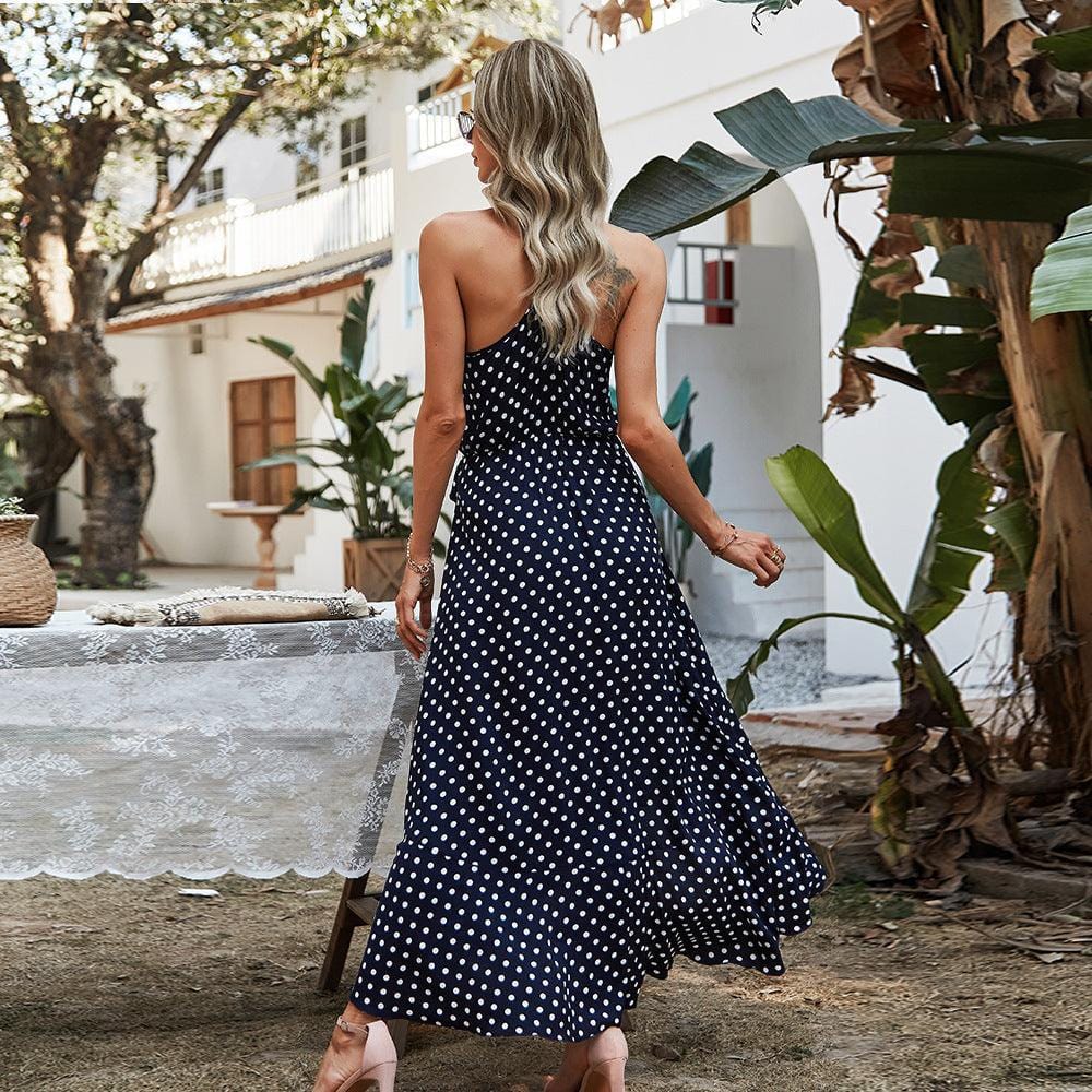 Clarisa Timeless Fashionable Summer Dress with Polka Dots Designer Edit