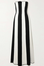 Ulani Strapless Striped Maxi Dress