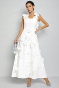 Ismay Spliced Appliques Maxi Dress