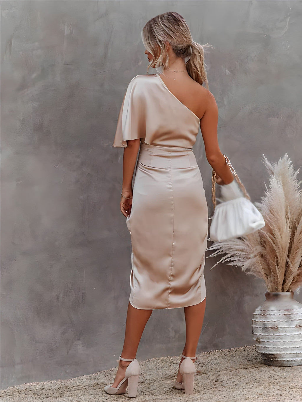 Maya Timeless Silk Party Dress Statement Occasion Edit