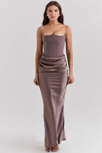 Rosario Aesthetic Luxury Maxi Dress Chic Silhouette Collection