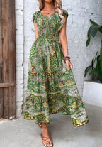 Gisela Exclusive Stylish Dress with Vintage Print Premium Wardrobe Essential