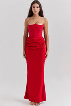 Rosario Aesthetic Luxury Maxi Dress Chic Silhouette Collection
