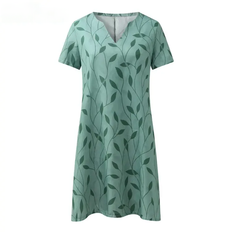 Helia Timeless Half Sleeve Printed Dress Evening Wear Edit