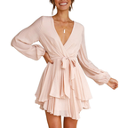 Ludmila Boutique Dress with Lantern Sleeves Chic Silhouette Collection