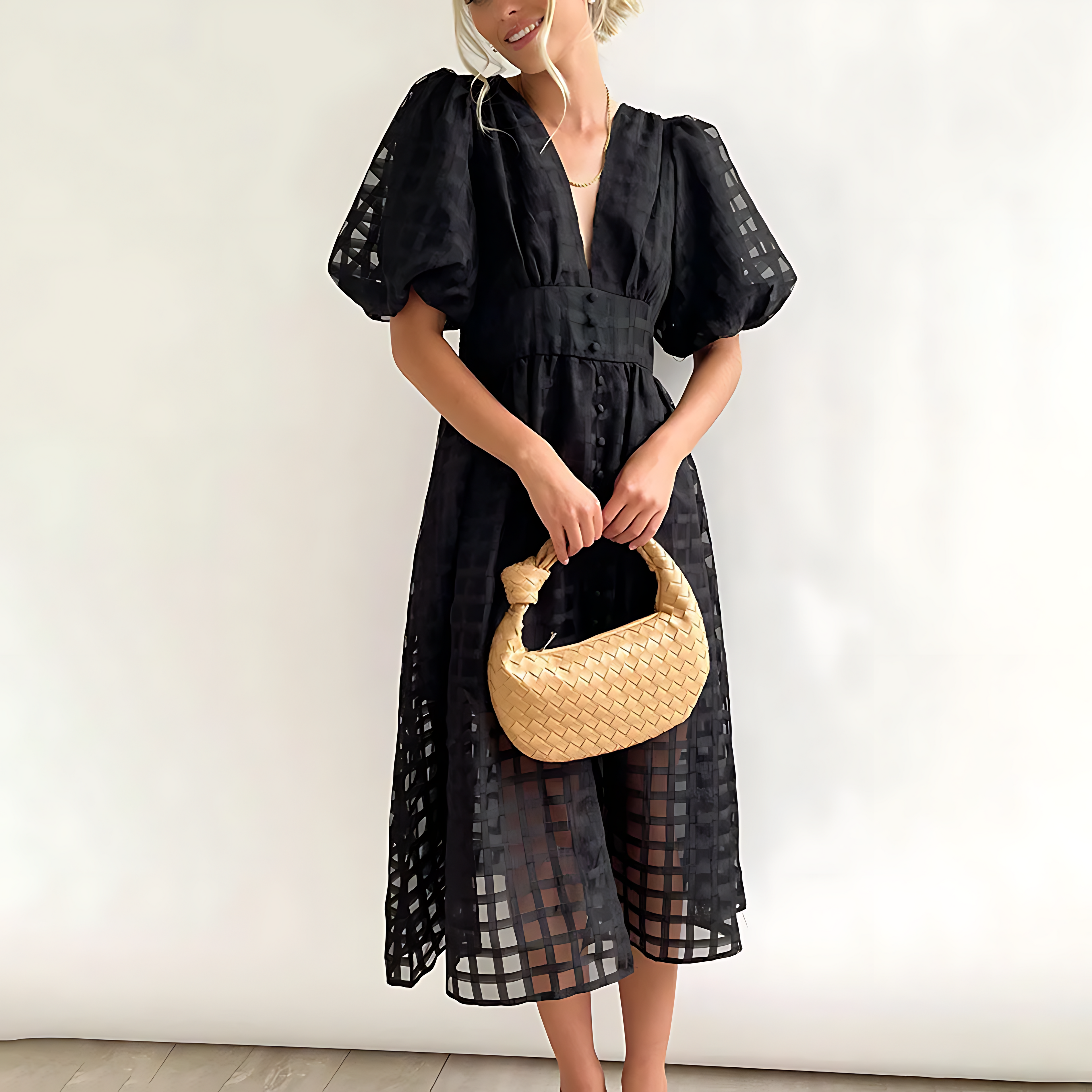 Julia Elegant Summer Midi Dress