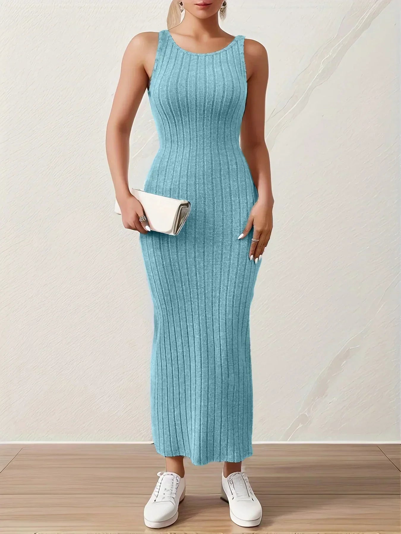 Paulina Minimalist Summer Dress Evening Wear Edit