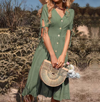 Nazareth Effortless Casual Summer Midi Dress Statement Occasion Edit