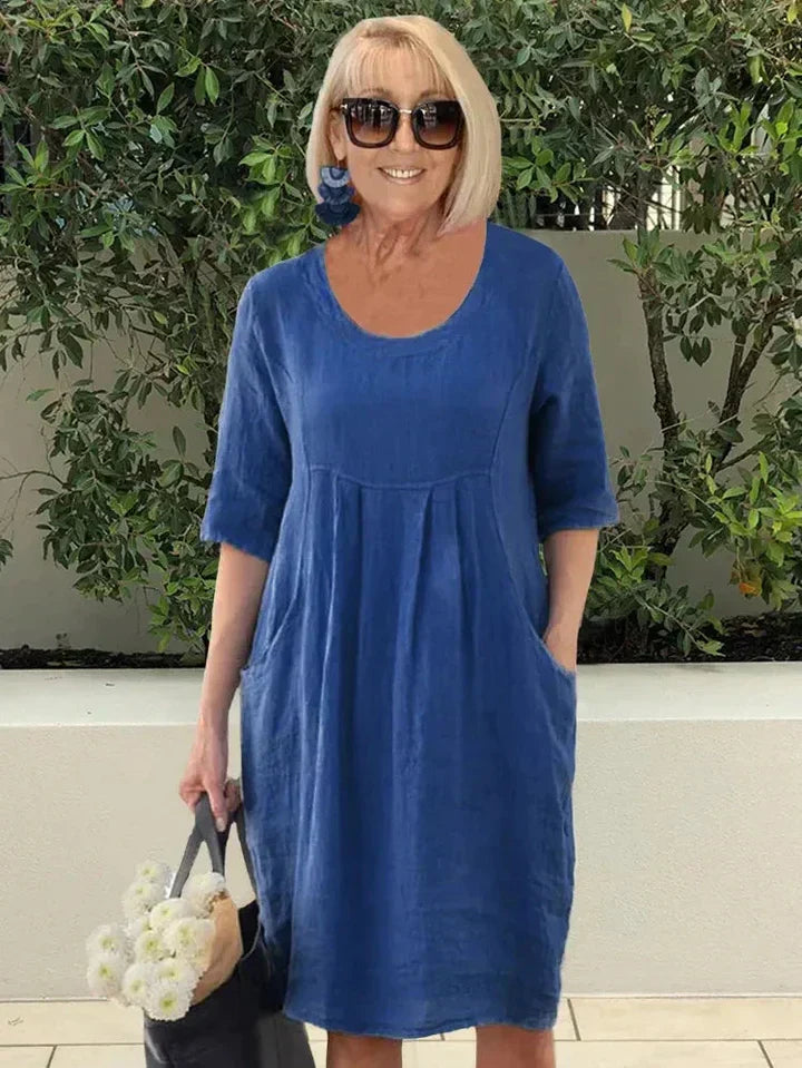 Jennifer Elevated Summer Dress with Pockets Designer Edit