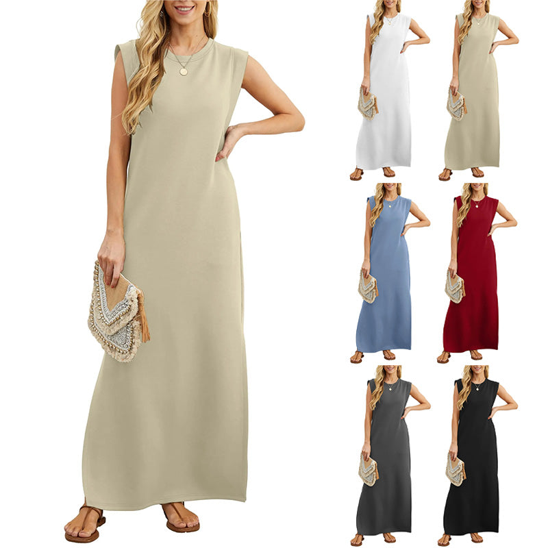 Florencia Minimalist Linlada Summer Dress Elevated Occasion Wear