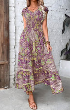Gisela Exclusive Stylish Dress with Vintage Print Premium Wardrobe Essential