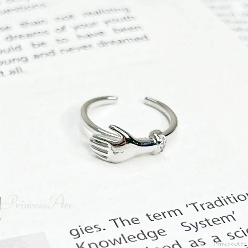 Imaginative Pair Handclasp Macabre Band