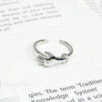 Imaginative Pair Handclasp Macabre Band