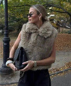 Corbin Faux Fur Lapel Vest