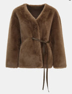 Talitha Plush Tie-Waist Coat