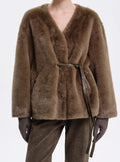 Talitha Plush Tie-Waist Coat
