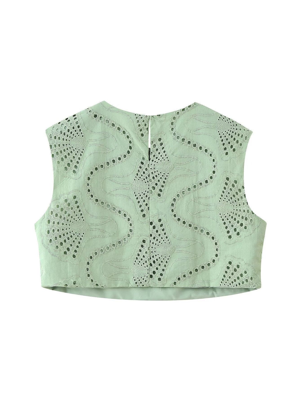Alaura Green Embroidered Skirt Set