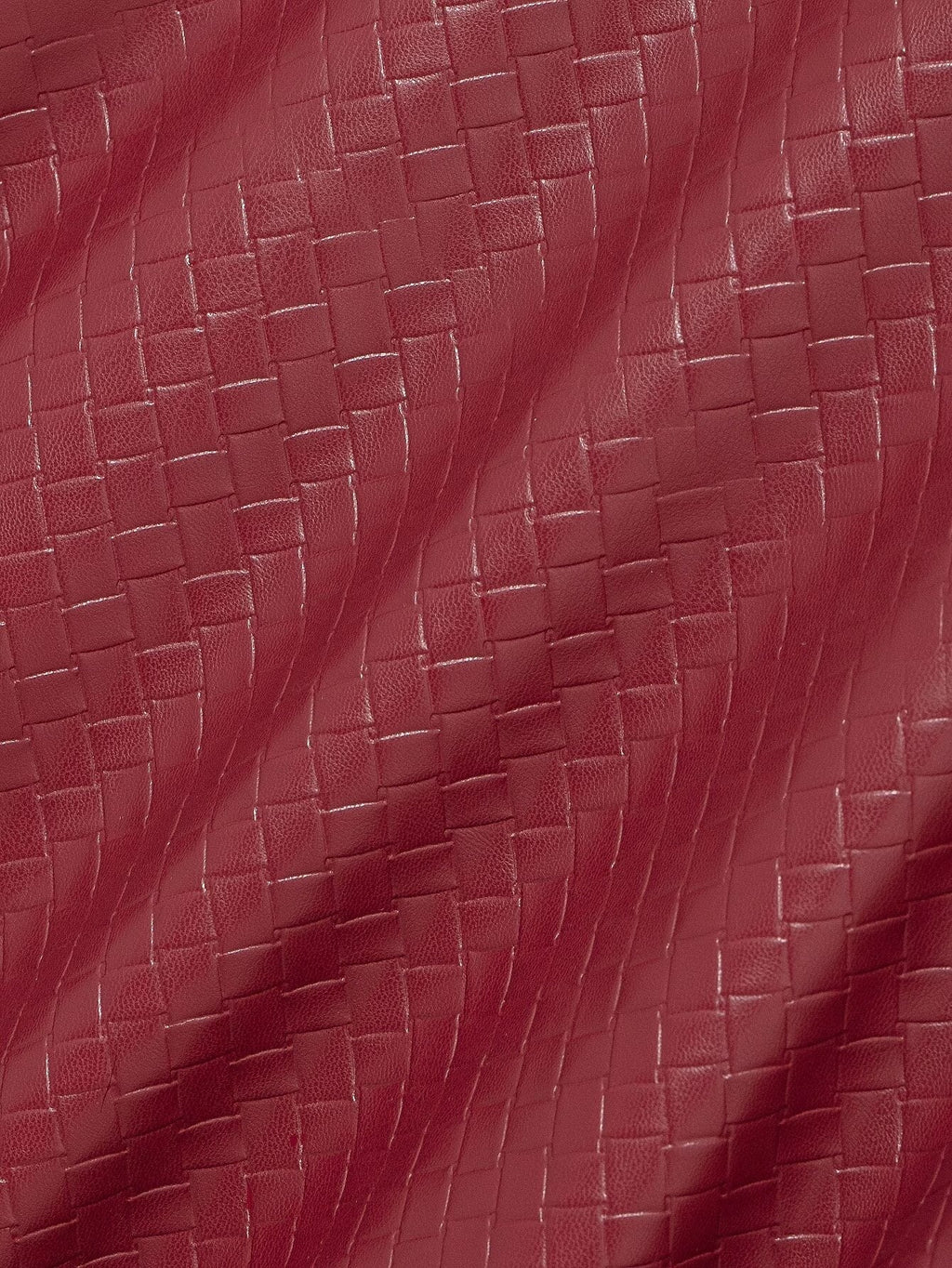 Catalyna Burgundy Faux Leather Jacket
