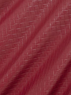 Catalyna Burgundy Faux Leather Jacket