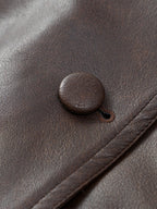 Mishika Crinkled Faux Leather Jacket