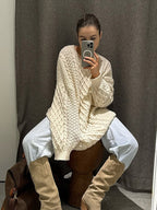 Azalea Textured Loose Knit Sweater
