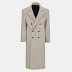 Violette Double-Breasted Long Coat
