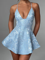 Halter-Neck Short Skirt Dress