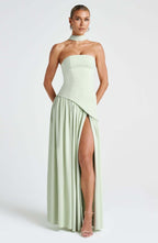 Elthion Strapless Bandage Maxi Dress