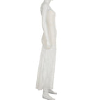 Ilyas Apricot Lace Flower Maxi Dress