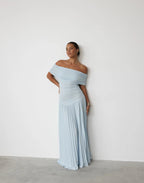 Quill Twisted Pleat Maxi Dress