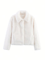 Ezmae Faux Fur Lapel Jacket