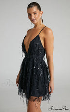 In the Stars Charming Sequin Mini Party Dress