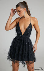 In the Stars Charming Sequin Mini Party Dress