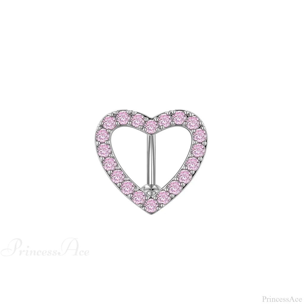 Inverted Love Medieval Golden 14G Stomach Hoop