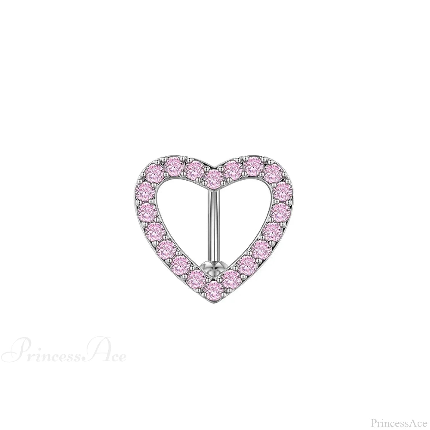 Inverted Love Medieval Golden 14G Stomach Hoop