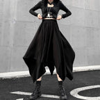 Irregular High Waist Long Skirt