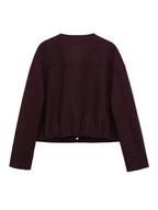 Isabella Button Front Cropped Jacket