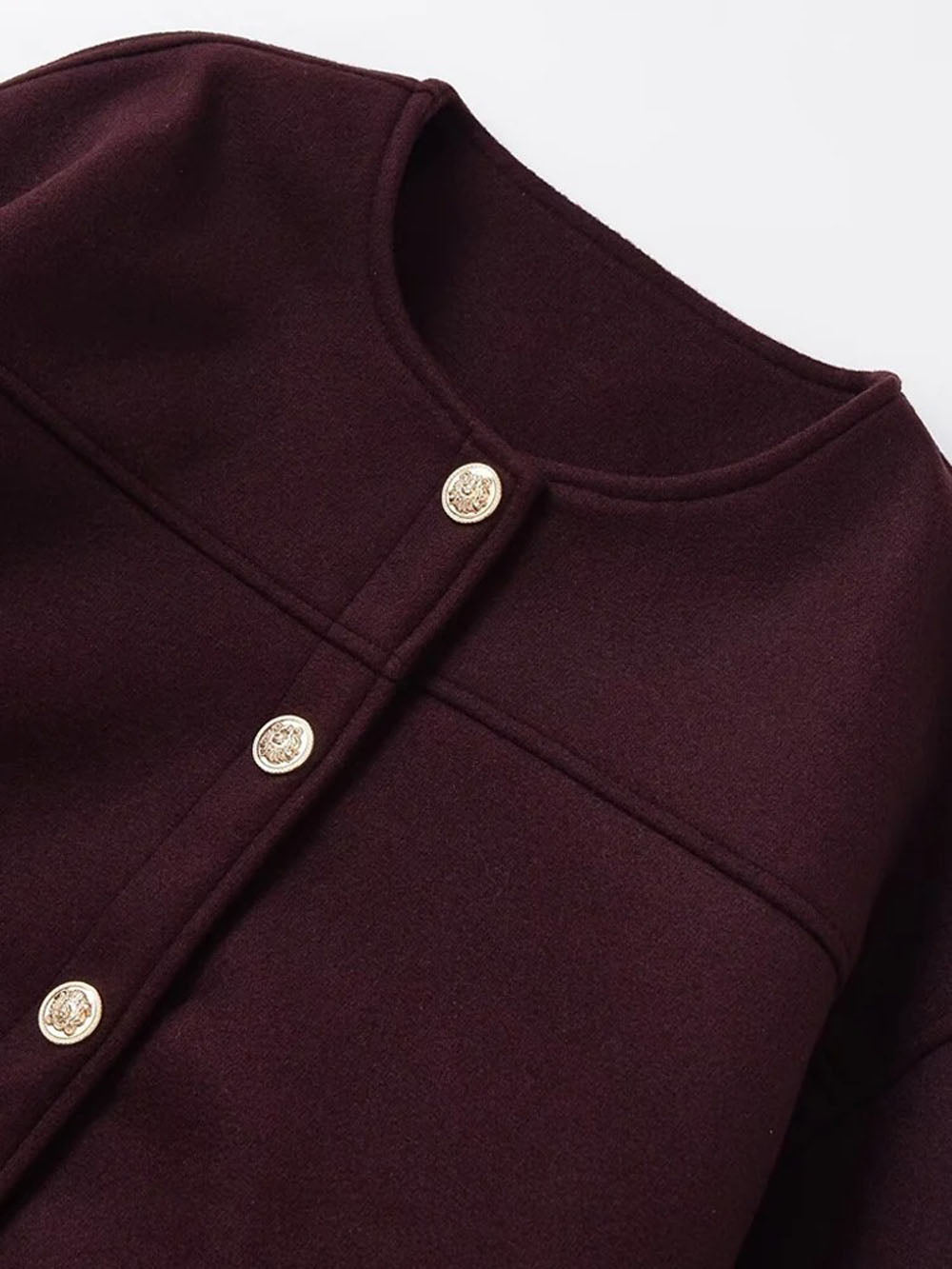 Isabella Button Front Cropped Jacket
