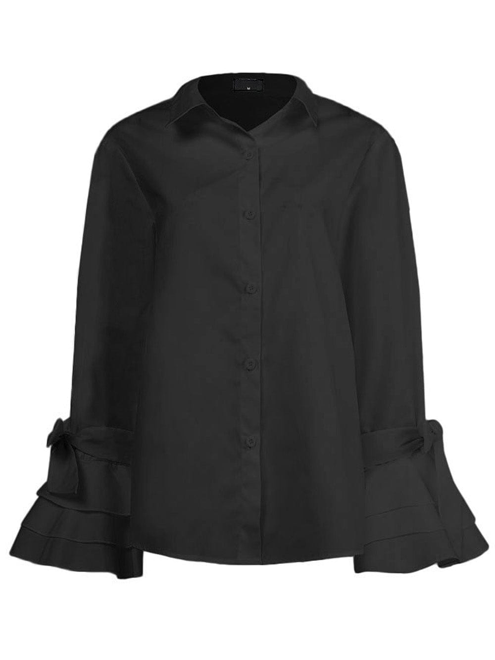 Isabella Buttoned Solid Casual Tunic Top